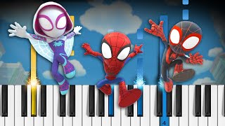 Marvel's Spidey and His Amazing Friends - Theme Song - Piano Tutorial / Piano Cover