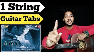 Jaaniya Intro Guitar Tabs On 1 String | Janiya Easy Sigle String Guitar Tabs | Hunted Guitar Intro