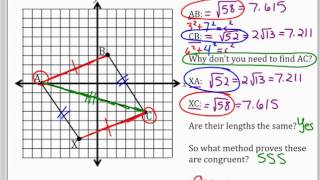 Congruent triangles in the coordinate Plane