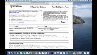 How to Electronically Fill Out Plan Modification Form