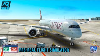 RFS - Real Flight Simulator- Adelaide to Doha||Full Flight||Airbus A350-900||Qatar|FullHD||RealRoute