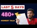 Target 480+ in last 5 Days | NEET 2023 | HONEST TALK @aiimspioneer