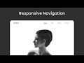 Responsive Navigation Bar | HTML CSS JAVASCRIPT