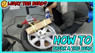 [DIY Car Maintenance]  How to Break a Tire Bead at Home Using Simple Tools - THIS WORKS!👍