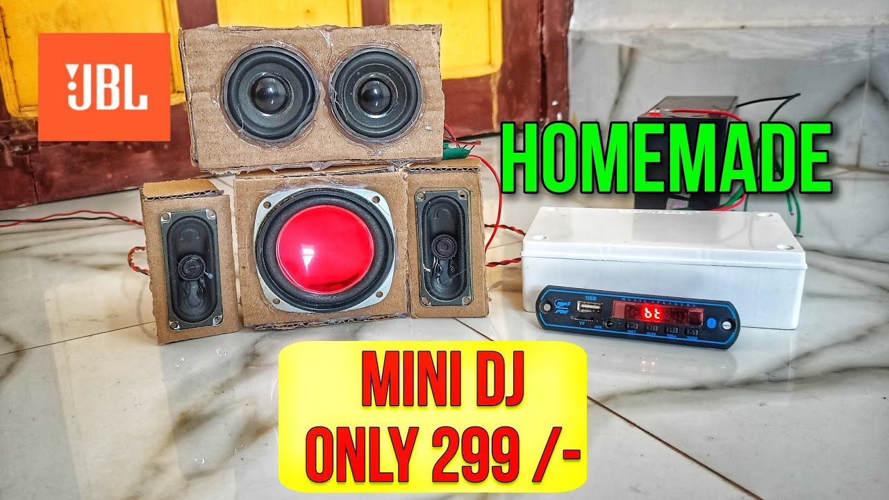 Mini Dj Setup Review | Dj Box || JBl Box Dj Sound System Make At Home ...