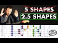 The 2 1/2 Pentatonic Scale Patterns that Connect the Entire Fretboard! (FORGET THE 5 SHAPES)