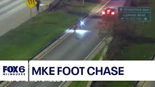 Milwaukee foot chase on highway | FOX6 News Milwaukee