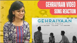 Gehraiyaan Title Track - Official Video | Deepika Padukone, Siddhant, Ananya, Dhairya | REACTION