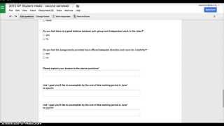 Using Google Forms to Gather Student Data