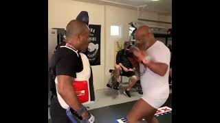 Mike Tyson Accidentally knockout his trainer 😱#shorts