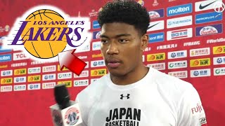 IMPRESSIVE ARRIVAL! SEE WHAT RUI HACHIMURA SAID ABOUT THE LAKERS! LAKER NEWS TODAY!