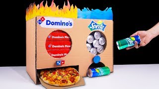 How to Make Hot Dominos Pizza and Cold Sprite Vending Machine
