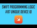 Swift Programming Logic, #87: Unique Device ID