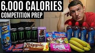 6,000 CALORIES! | Getting Ready For The Competition | Half Day of Eating