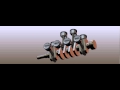 8 Cylinder Crankshaft-Piston Solidworks Animation