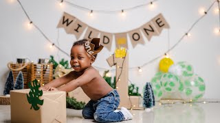 VLOG #2 Our baby is turning one!! | Wild One Birthday Photoshoot | Nursery Feature Wall #birthday