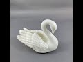 Lenox Swan Small Porcelain Figurine Place Card Holder White Bird