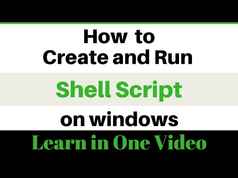 Learn how to create and run a shell script on your windows computer