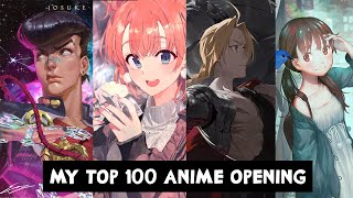 My Top 100 Anime Openings