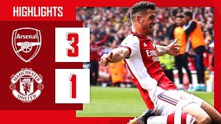 HIGHLIGHTS | Arsenal vs Manchester United (3-1) | Premier League | Tavares, Saka, Xhaka-boom!