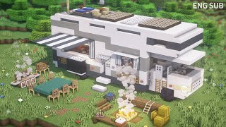 Minecraft: How To Build a Modern RV House(Truck, Campervan) Tutorial(#4) | 마인크래프트 건축, 모던 캠핑카, 인테리어