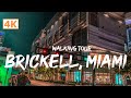 Brickell Miami Downtown Night Walking Tour January 2022 - 4K HDR