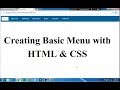 CSS Tutorial - Simple Horizontal Menu - A Complete Guide