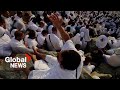 Hajj pilgrimage: Millions of Muslims celebrate Arafa on Saudi Arabia's Mount of Mercy