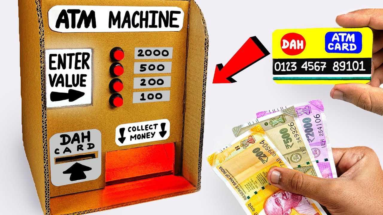 How To Make ATM Machine Using Cardboard. - YouTube