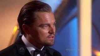Leonardo DiCaprio exceptional winner speech at the 71st annual golden globe awards 2014