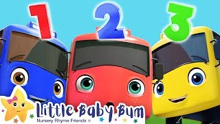 10 Little Buses! | +More Nursery Rhymes & Kids Songs | Song Compilation | Lellobee