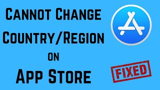 Fix: Cannot Change Country On App Store | Cannot Change App Store Country Because Of Apple Music