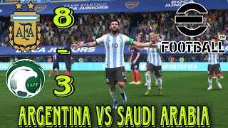 PES23 | ARGENTINA VS SAUDI ARABIA WORLD CUP 2022 QATAR