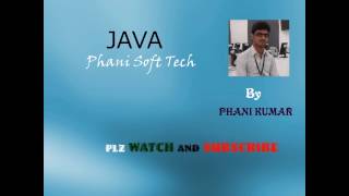 Basic Java Interview Questions by phani kumar - phani soft tech