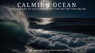 🌊 Ocean & Full Moon Serenity 🌕 Soothing Music for Instant Pain Relief