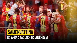 😍 GO AHEAD EAGLES houdt zicht op PLAY-OFFS | Samenvatting Go Ahead Eagles - FC Volendam
