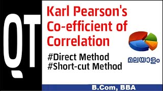 karl pearson's coefficient of correlation malayalam, new syllabus, 2002 syllabus QT