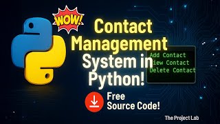 Contact Management System in Python 🔥 | Free Source Code
