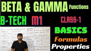 beta and gamma function basic formulas properties|btech m1 important question#btech ##btechmaths