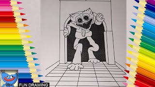 Huggy Wuggy Coloring Pages | Poppy Playtime Coloring | how to draw