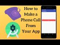 Android How to Make a Phone Call With a Button Click