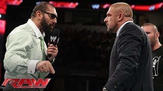 Batista quits WWE: Raw, June 2, 2014
