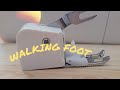 How to install a walking foot on  a low shank sewing machine