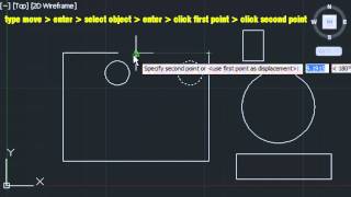 Understanding AutoCAD Move Command (Basic)