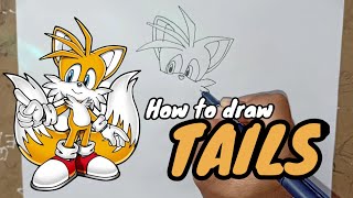 How to draw Tails from Sonic