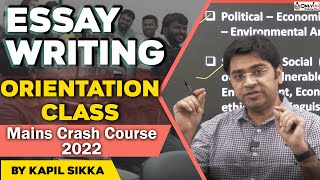 OnlyIAS Orientation Class for Essay | Mains Crash Course 2022 | UPSC Mains 2022