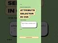 CSS Attribute Selectors explained in under a minute