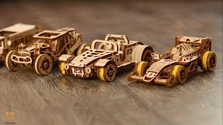 Коллекция спорткаров от Wooden City - деревянные конструкторы, сборные модели