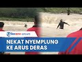 AKSI HEROIK Bapak-bapak Selamatkan Bocah Tenggelam Terseret Arus Deras di Jonggol, Lari lalu Angkat