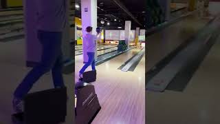 Is that cheating 😳      #bowling #sports #fun